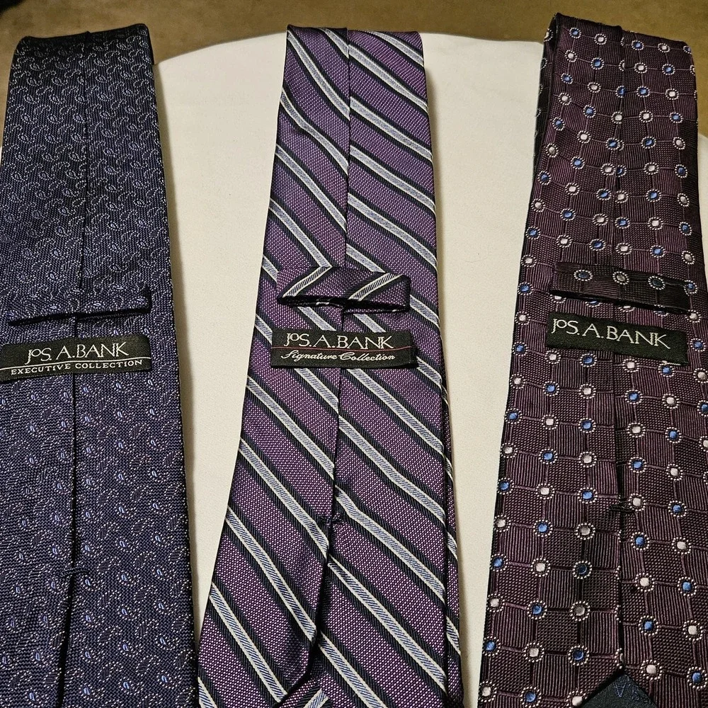 Silk ties Jos.‎ A. Banks  Purple Bundle